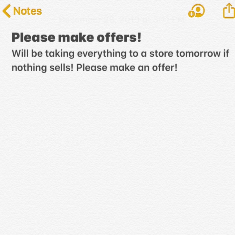 Make an offer!